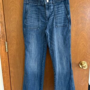 White House Black Market Dark Blue Flare Jeans